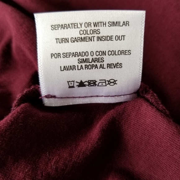 Joe Boxer Burgundy 3/4 Sleeve Skater Dress - Picture 6 of 10